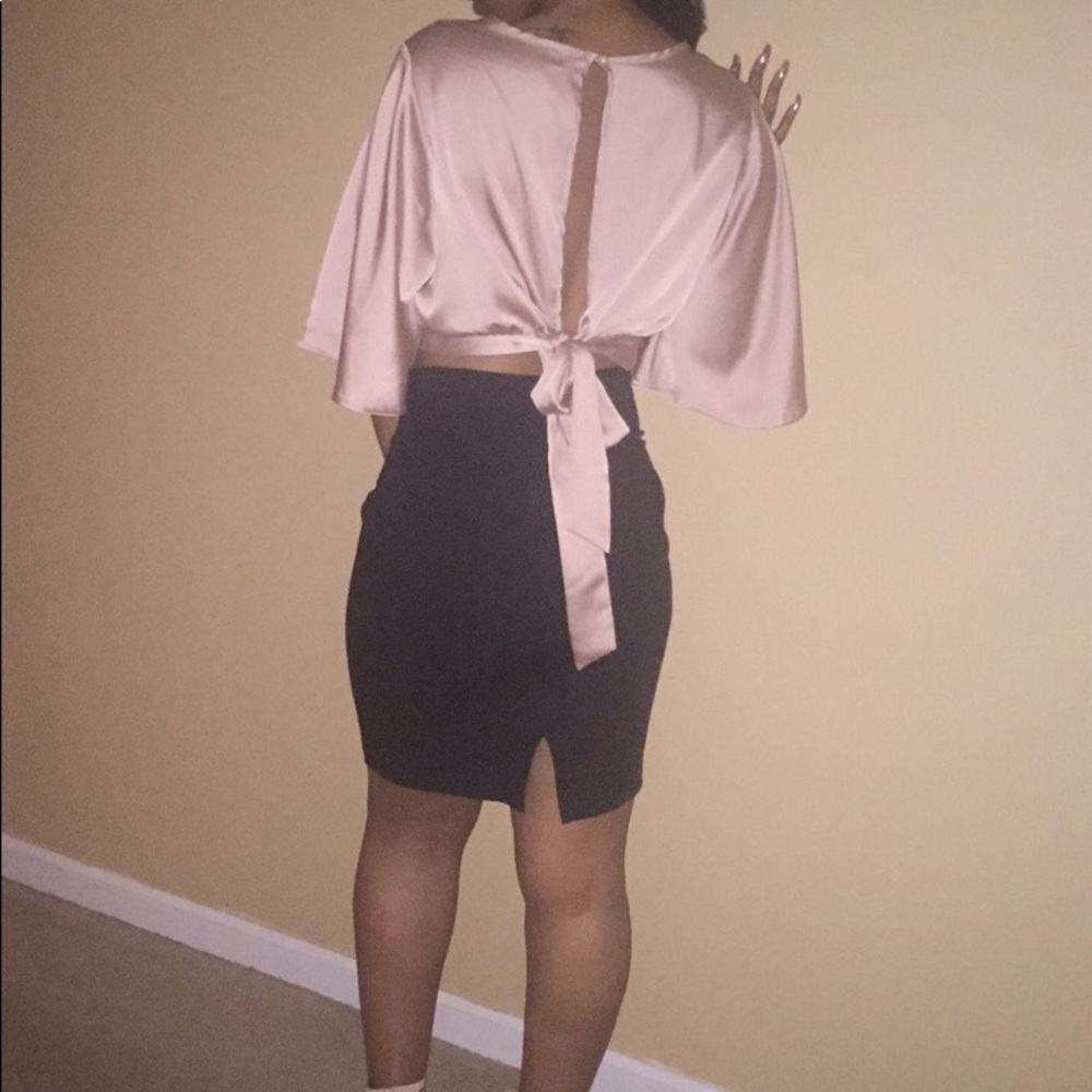 Rose Gold Tie Shirt